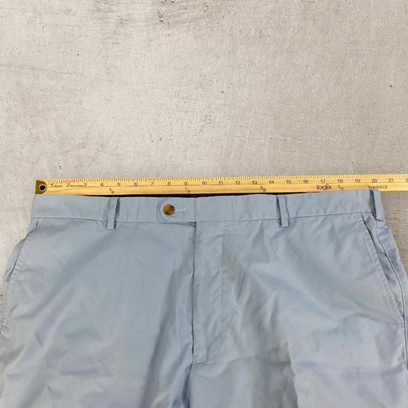 Peter Millar Shorts Mens Size 40 Chino Light Blue Golf Sport Flat Front Crown - Picture 5 of 9
